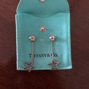Tiffany & Co star drop earrings